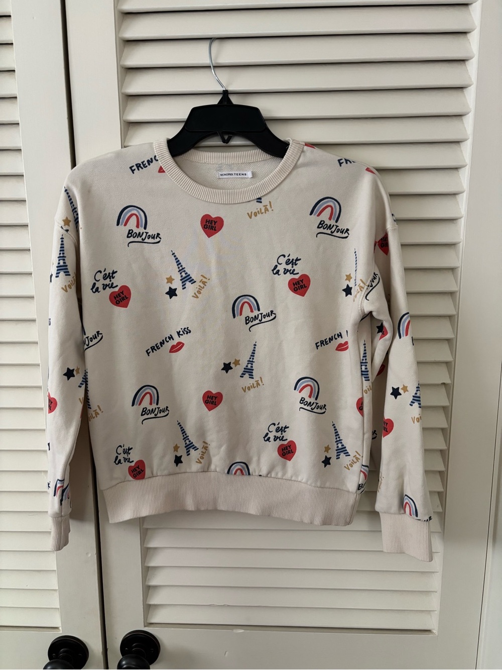 Monoprix girls sweatshirt size 12